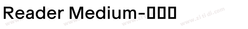 Reader Medium字体转换 Reader Medium字体转换